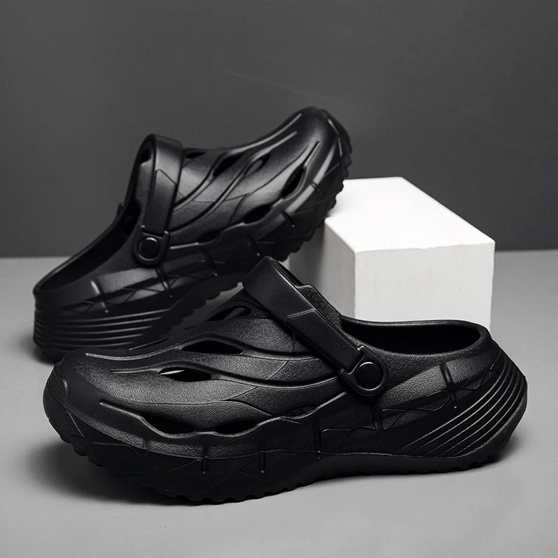 Herr Tofflor Kamouflage Plattform Utomhus Sommar Träskor Dam Strandsandaler Man Mjuk EVA Inomhus Hem Rutschkanor Älskare Flip Flops