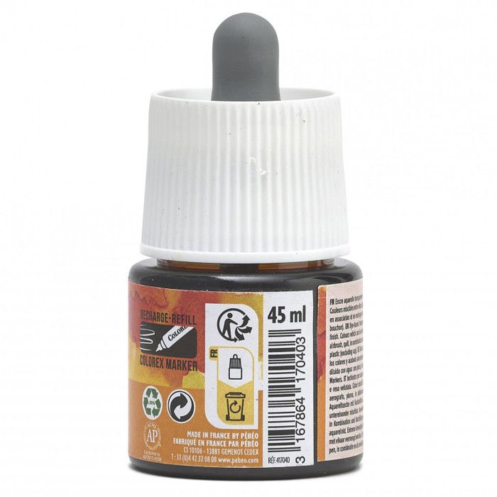 Encre Aquarelle - PEBEO - Colorex - 45 ml - Couleur Safran - Mixte