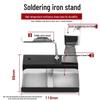 Premium Dual-Slot All-Metal Handheld Soldering Iron and Wire Stand