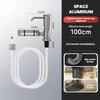 Hand Pressure Pump Soap Dispenser Silicone Extension Tube Countertop Soap Dispenser  Bathroom Use