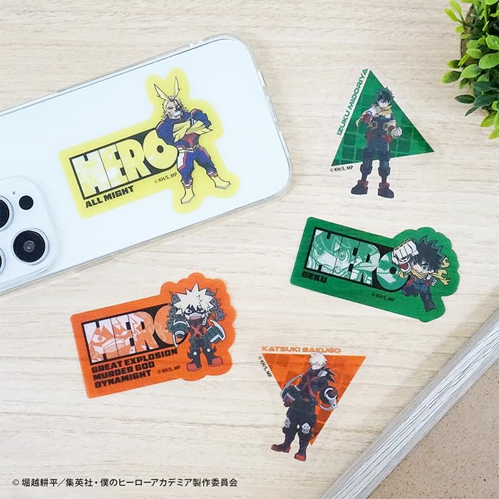 Confect My Hero Academia Double Clear Stickers Toy F-toys Die-Cut (Full Set) Gum/Candy [Box Set/15-Piece Set]