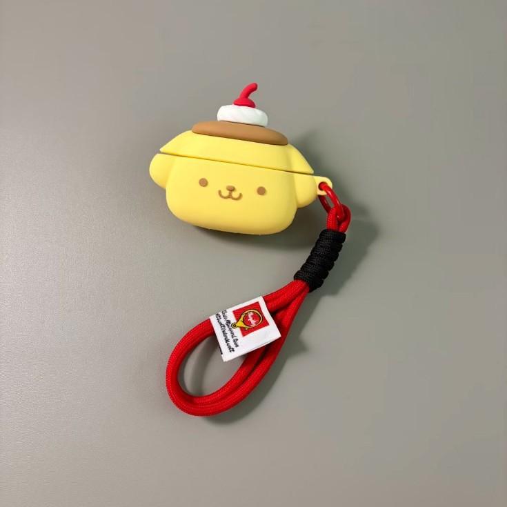 Cute Pudding Dog AirPods Pro1 Apple Bluetooth Headset Cover 1/1 Generation Cartoon Silicone Protective Case