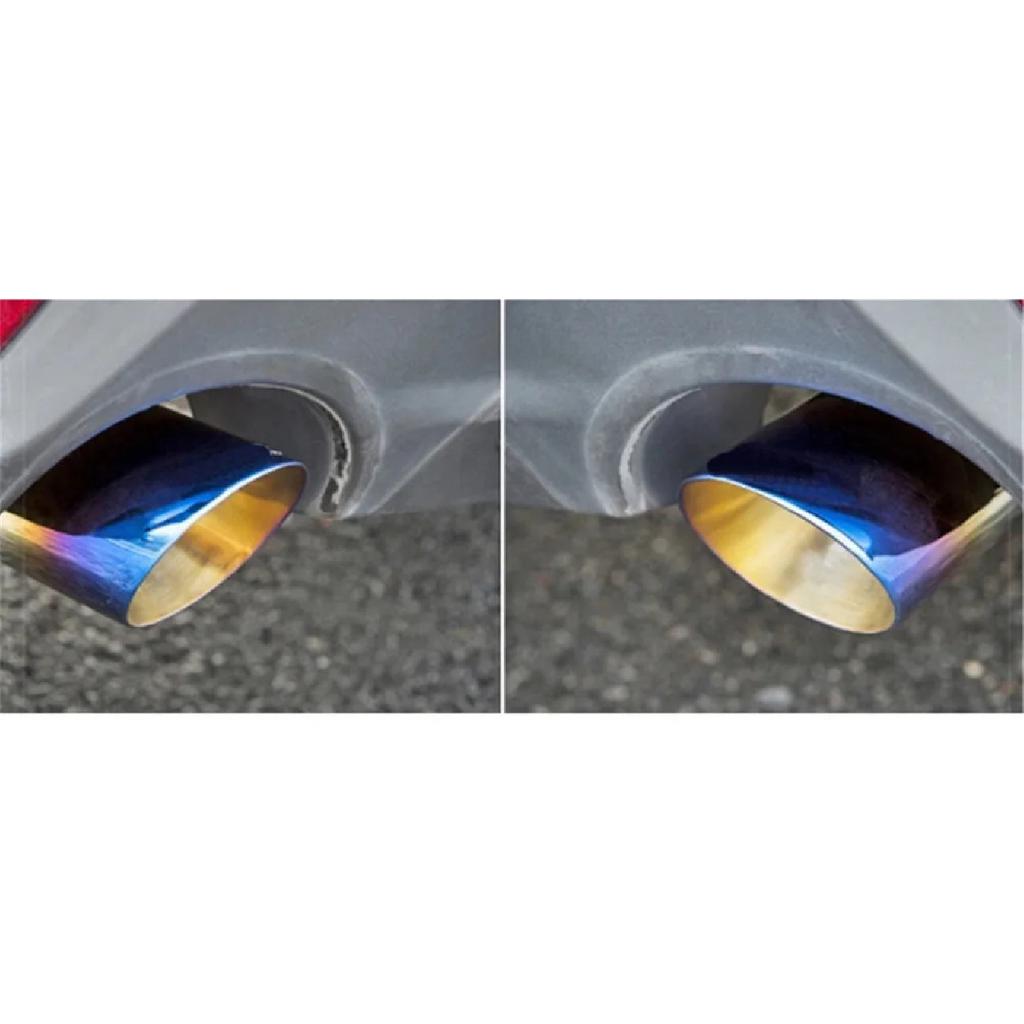 2xNEW STAINLESS STEEL EXHAUST TAIL REAR MUFFLER TIP PIPE COVER For Mazda 3 Axela Mazda 6 Atenza CX-5 CX5 CX-4 CX-30 CX-8 CX-9