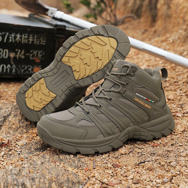 Men's Tactics Training Boots Four Seasons New Non-slip Waterproof Outdoor Boots Wild Jungle Hiking Sneakers Boots Climbing Boot