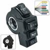 4-in-1 Headlamp Control Switch Turn Signal 9 Pin SM Connector E-Bike Headlight Switch 22mm Horn Motorcycle Handlebar Switch
