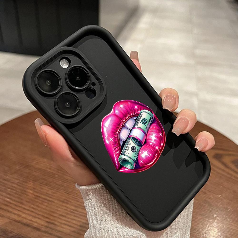 LZ18 Lips Kiss Silicone Phone Case for Xiaomi 11 Lite 5G 14T Redmi 14C 13C A3 Note 12 11 9 10 13 Pro Plus Shockproof Back Cover