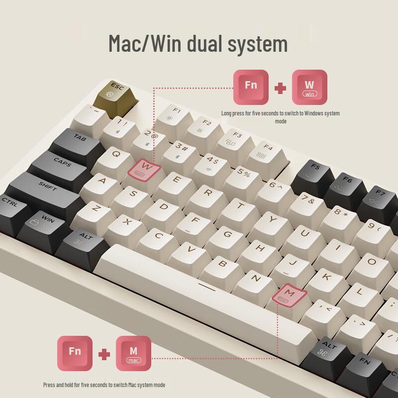 Jingdong Zhizao Tri-Mode Hot-Swappable Mechanical Keyboard