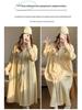 Plus Size Maternity Nightgown with Breast Pads for Postpartum, Spring, Summer, Autumn; Comfortable Labor Dress for Pregnant Women