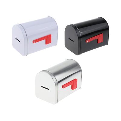 Metal Letter Box Vintage Style Parcel Mailbox with Lid for Exterior Gate Entryway Home Office Use