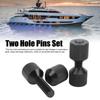 2 Pcs Two Hole Pins Set Aluminium 2 Hole Pipe Flange Aligners Connection Alignment Pin for Car Ship Large Machinery