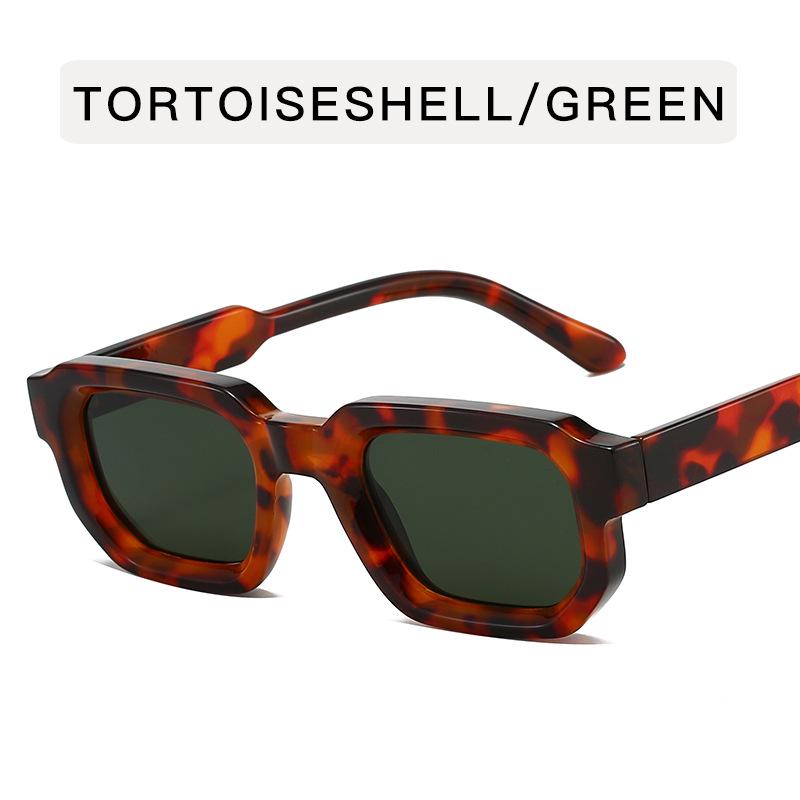 Retro Polygon Women's Sunglasses: Minimalist, High-End Square Frames