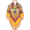 130*130Cm  Russian Scarf Flowers For Women Ethnic Style Large Square Scarf Warm Shawls Bandana Beach Travel Blanket