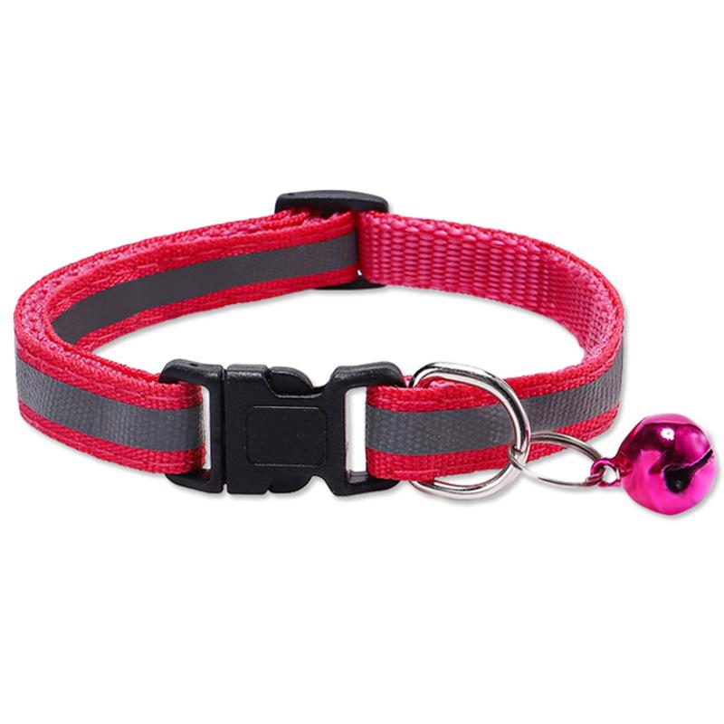 Cat Collar Kitten Reflective Collar Bell Dog Kitten Chihuahua Adjustable Small Dog Collar Pet Product