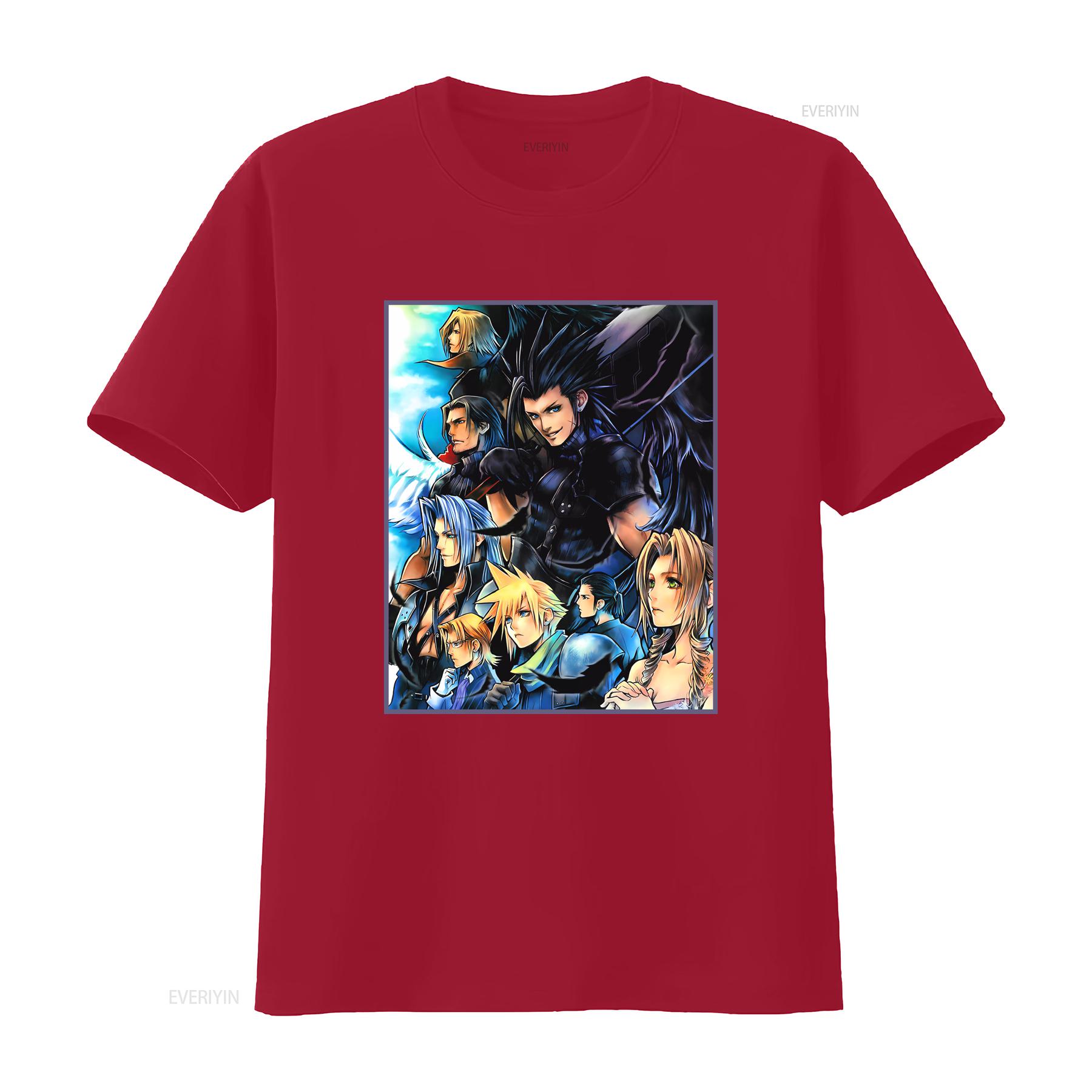 Crisis Core FF7 VII Cover Art Premium T shirt Exclusive Design s vintage Washed fashion Slightly graphic Breathable S
