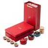 Red Ceramic Kung Fu Tea & Incense Ceremony Set