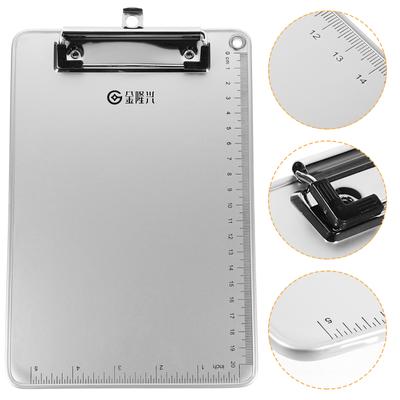 Non-slip Splint Office Aluminum Clipboard Paper Holder Business File Clipboards