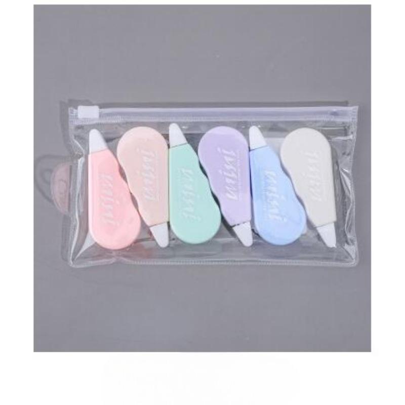 

6 шт./компл. милая мини лента для коррекции цвета Morandi Kawaii маленькая портативная лента для коррекции письма инструмент школьные канцелярские принадлежности