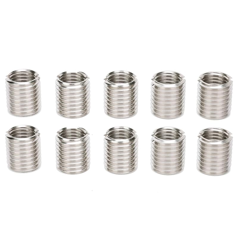 10Pcs 22mm Threaded Insert Reducing Nuts, M16 X 2 Female To M20 X 2.5 Male Repair Insert Nut Thread Nut Conversion Kit Stainless Steel