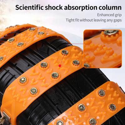 Car Snow Chains TPU Wheel Security Chains Snow Tire Chains for Cars Antislip 45 Celsius  Low Temperature