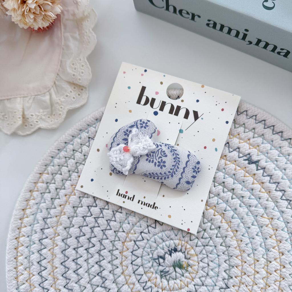 Floral Printed Hair Clips for Baby Girls Lace BB Clips Cute Bowknot Barrettes Hairpins Children's Hair Accessories Kids Headwear