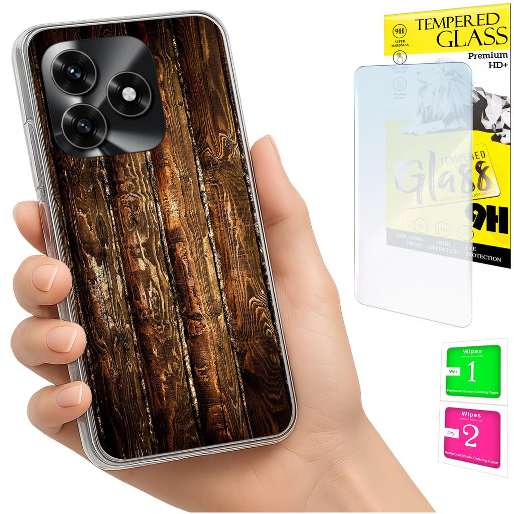 Etui Do Honor X5C Plus / X5C 4G Obudowa Foto Case Plecki Futerał + Szkło 9H
