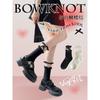 Socks Women's Tube Socks Spring and Autumn Cute Bow Summer Jk Lolita Lolita Mary Jean Shoes Lace Lace