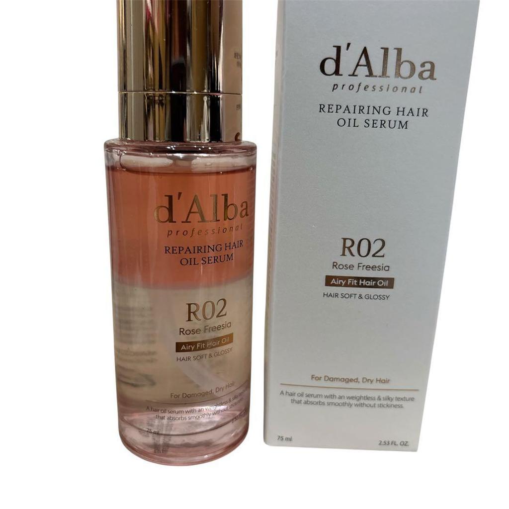 Used d'Alba REPAIRING HAIR OIL SERUM R02