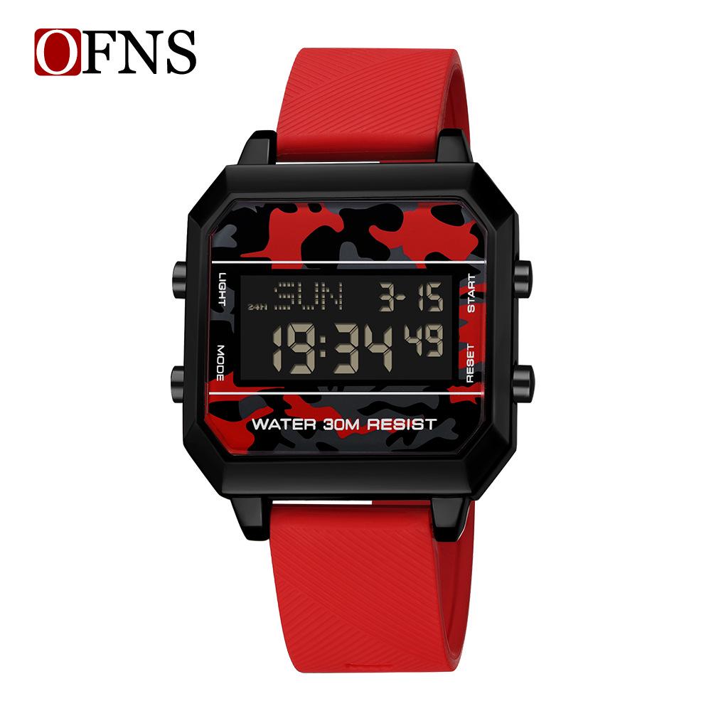 Sanda Men's Tactical Alarm Clock Camouflage Sports Wristwatch