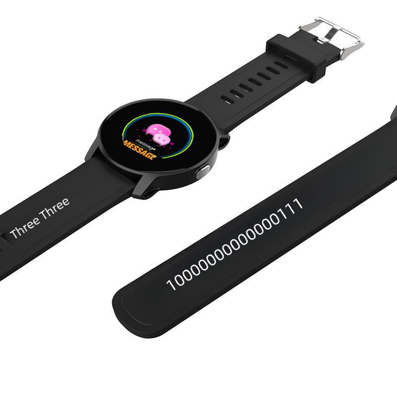 Deep Waterproof Smartwatch: Heart Rate, Pedometer, Blood Pressure, Blood Oxygen, Sports Monitoring, Bluetooth, Temp Measurement - W9.