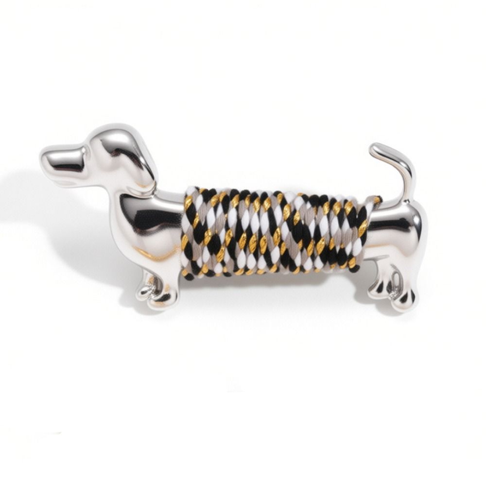 Luxury Cute Dog Brooch Jewelry Accessories Animal Lapel Pin Sausage Dog Brooch  New Year Gifts