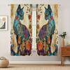 Artistic Cat Print Printed Curtain Home Decor Window Treatment Bedroom Kitchen Living Room Curtains Made Of Polyester With Rod Pocket Great