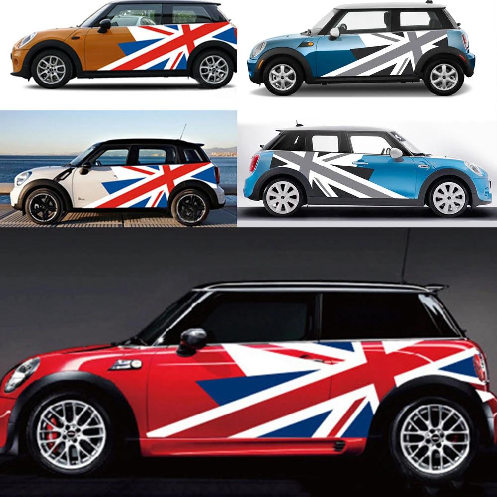 Union Jack Car Exterior Door Side Body Stickers Decal For MINI Cooper Countryman R60 R55 R56 F55 F56 F60 Car Styling Accessories