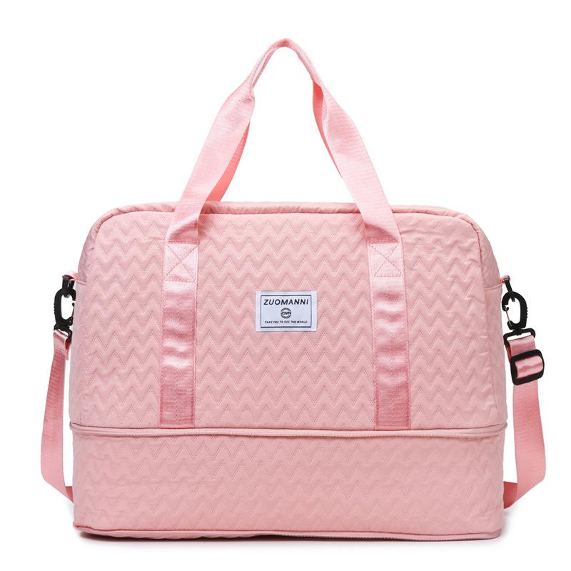 Multifunctional travel bag Large capacity expandable duffel bag Dry and wet separation Sports fitness bag Can cover tie rod