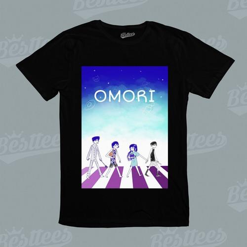 Anime Japanese Dark Manga Omori Adventure Sunny Game Fate Horror T-Shirt S разноцветный