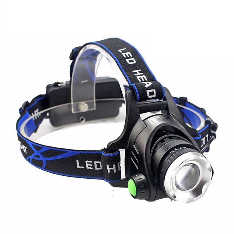 Led Headlamp Zoom Head Torch Adjustable Head Lamp LED Cree XM L-T6 Headlight Front Night Lights