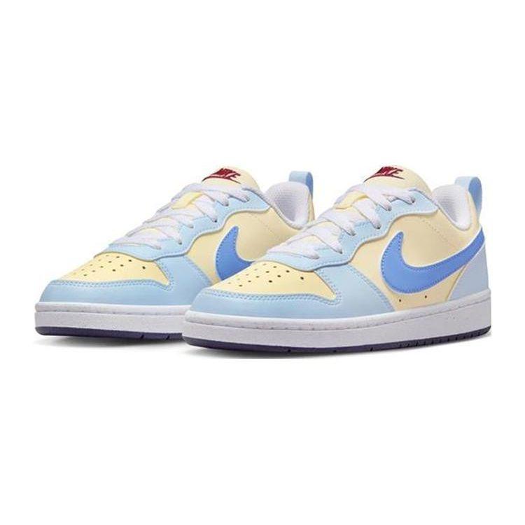 Nike Court Borough Low Recraft GS Coconut Milk Polar White Kids Sneakers Blue Light-Blue Dark-Purple FV8120-141