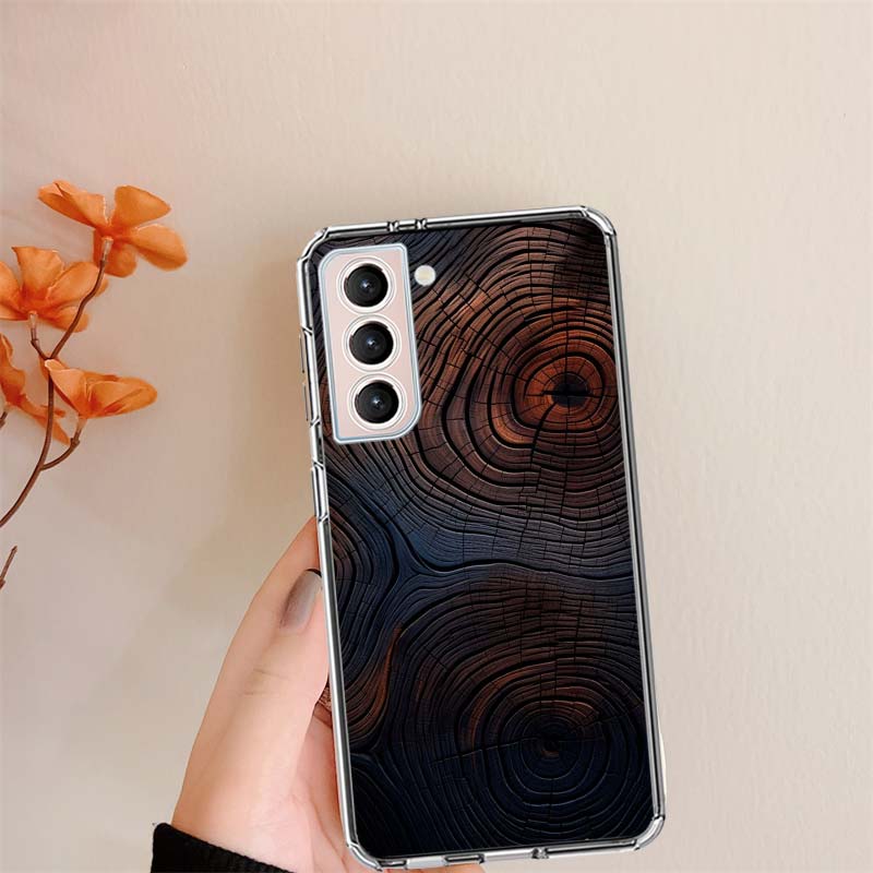 

Wood Textures Clear Phone Cases for Samsung S26 Ultra Galaxy S25 Edge S24 S23 FE S21 Plus S20 S22 S10 Cover Patterned Compatible Samsung S25 Ultra