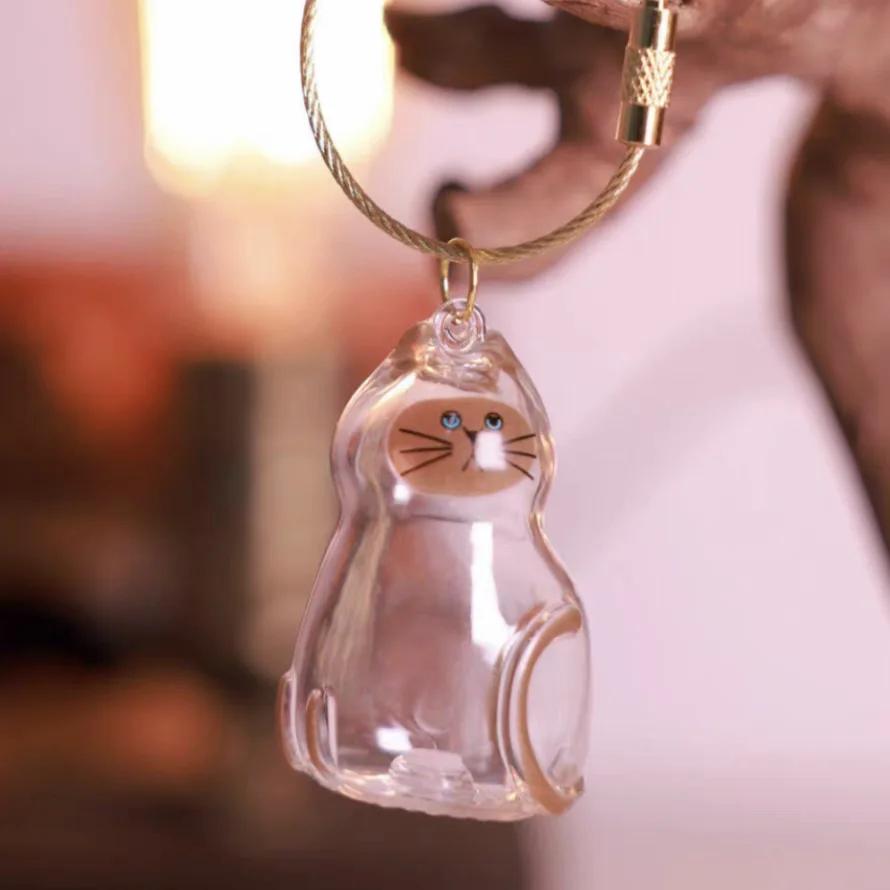 New Style Cat Hair Storage Bag Pendant Cute Pet Fur Souvenir Box Fashionable Versatile Keychain Accessories Gifts For Cat Lovers