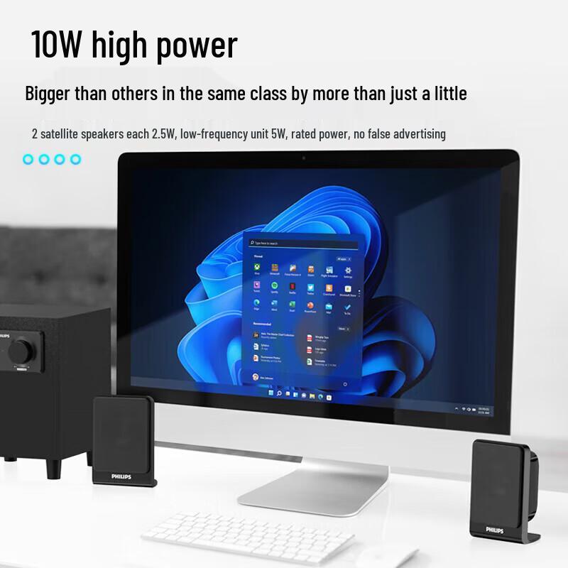 Philips SPA1301 2.1 Channel Wired Desktop Speaker