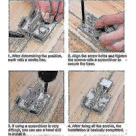 2 Pieces Of Latches For Different Types Of Doors, With Matching Screws - chuan