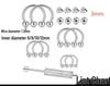 Versatile Piercing Jewelry Set: Nose Rings, Lip Studs, Tongue Rings