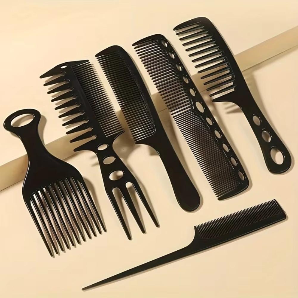 

6pcs Curling Comb Beauty Salon Hair Comb Lightweight Brush Combs Hairbrush Men Women
