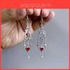 Gothic Heart Star Earrings Alloy Dark Style For Women Trendy Jewelry