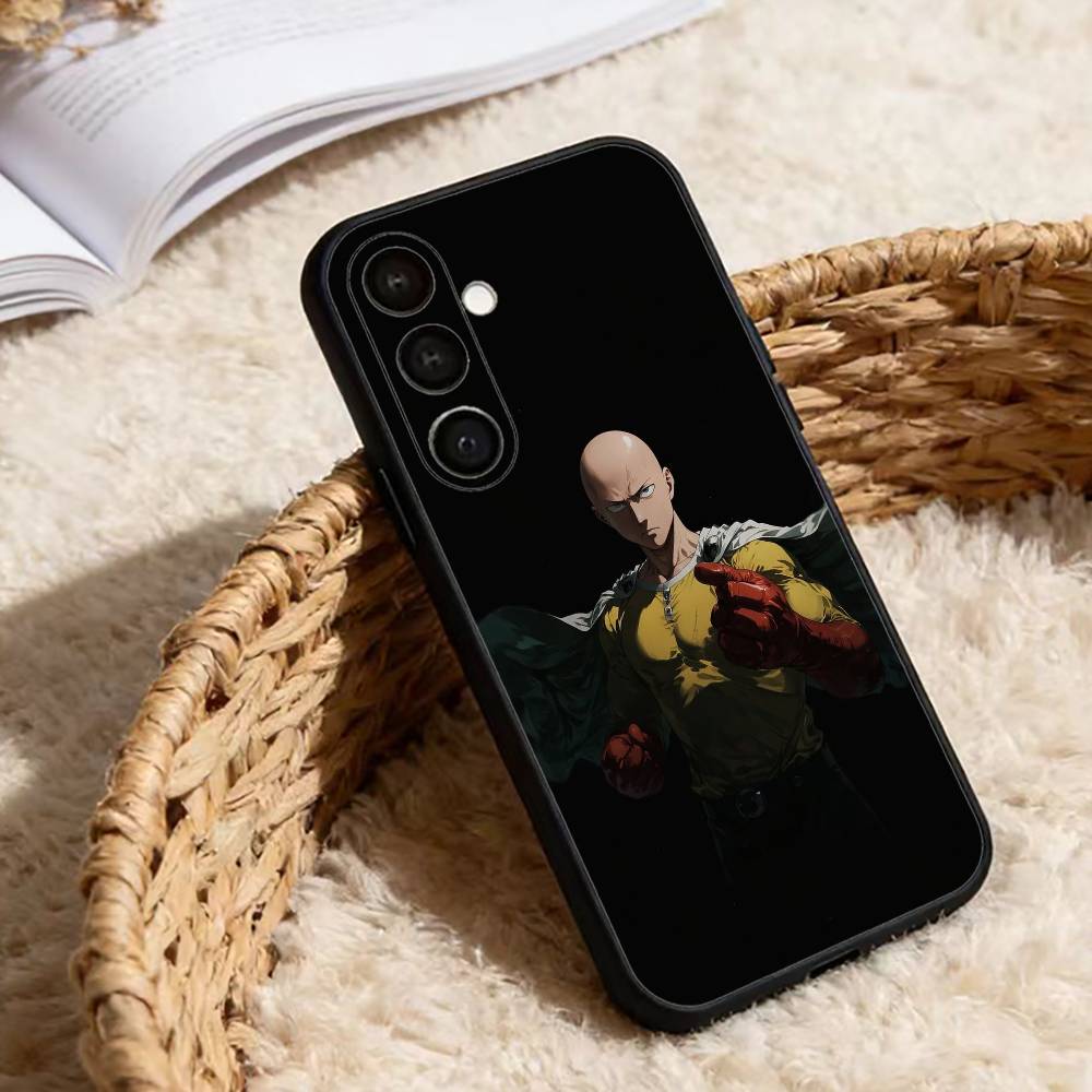 

One P-Punch S-Saitama M-Man Phone Case For Samsung Galaxy A91,80,73,72 ,71,53,52,32 ,31,22,21s,20,Soft Black Case Samsung a22 4g
