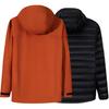 Anta Outdoor Series Sports Casual Simple Solid Color Hooded Down Jacket Men Jackets Vibrant-Orange Basic-Black 152510623-4