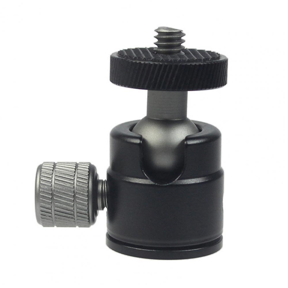 

Mini Ball Head for GoPro for Osmo 360° Rotatable Aluminum Alloy 1/4 Screw LED Video Light Phone DSLR Camera Monopod Tripod Head чёрный