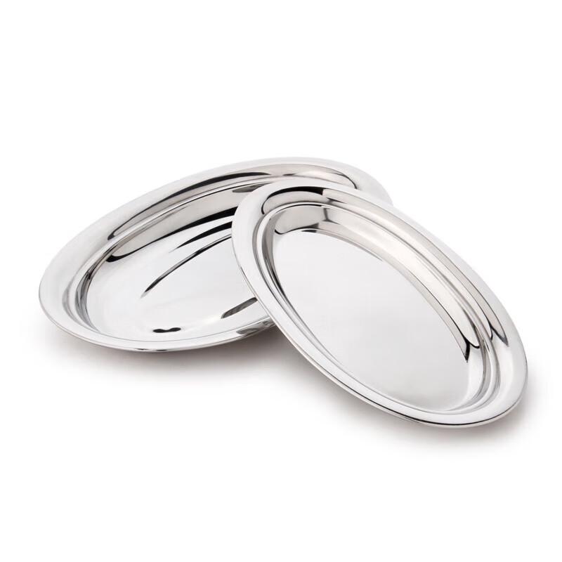 Jihang Stainless Steel Oval Serving Plate