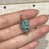 3 Stück, Natürlicher Stein Herz Facettierter Anhänger 12x30mm Vergoldete Strass-Öse Charme Für DIY Halskette Schmuckherstellung