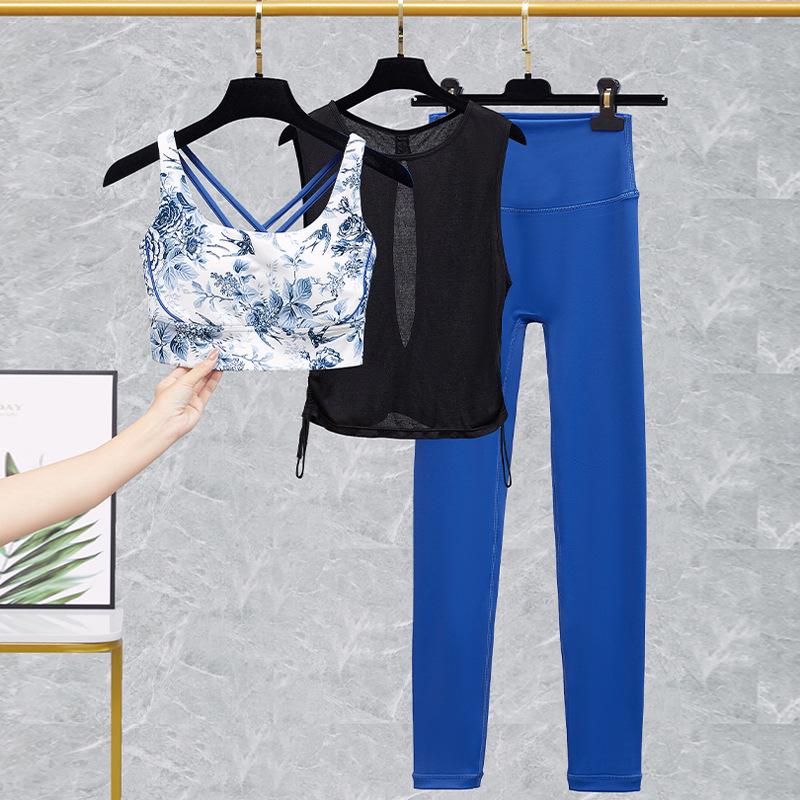 Lulu Women's Yoga Bra and High-Waist Fitness Pants Set - Spring/Summer Activewear