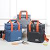 Double Layer Thermal Lunch Bag Large Capacity Picnic Bento Box Meal Pouch Food Insulated Cooler Delivery Bags for Women Men Kids